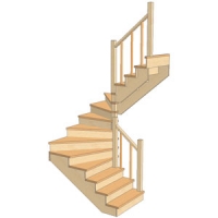 Лестницы с забежными ступенями